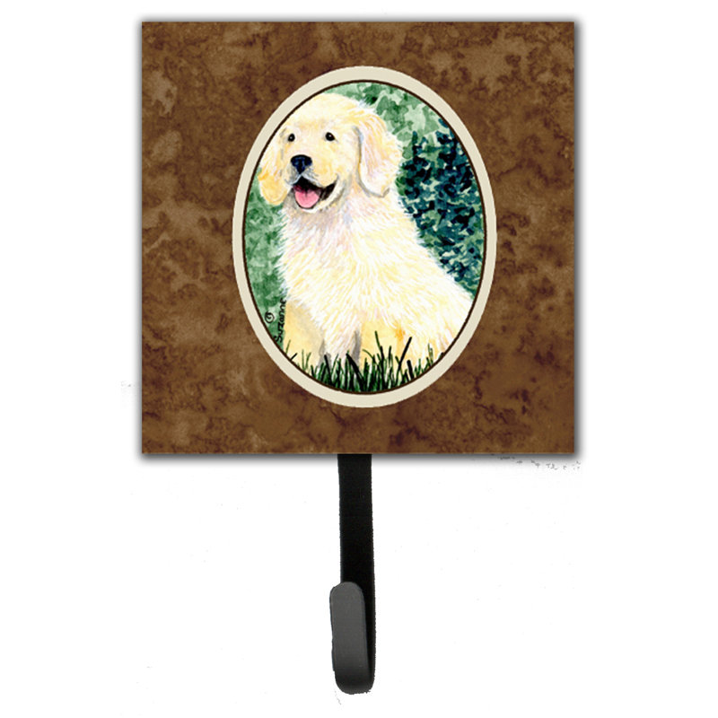 Porte-laisse et crochet mural golden retriever