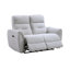Ensemble de salon 3 pièces en chenille gris Power Motion avec port USB Eastre