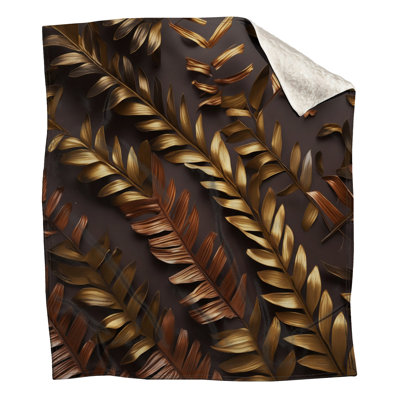 Couvertures de feuilles de palmier tropicales