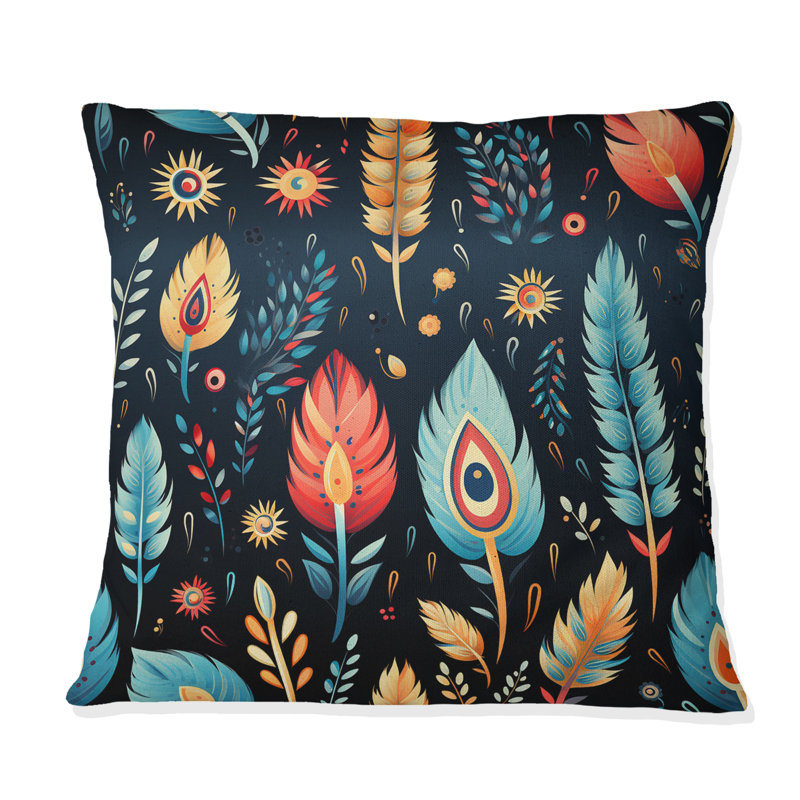 Coussin Eclectic Nomad Boho, H 16 po x l 16 po