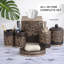 Luxueux distributeur de savon en verre avec décorations en étain pour Noël Décoration et accessoires de salle de bain élégants
