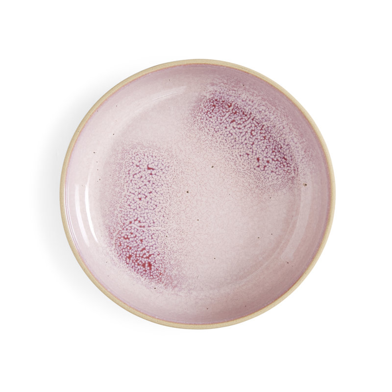 PORTMEIRION MINERALS SET OF 4 LOW BOWL ROSE QUARTZ 8.7"