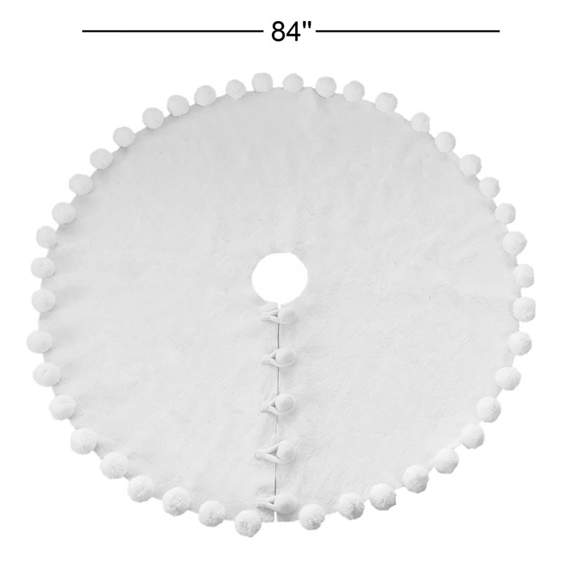 Handmade Felt Tree Skirt, 63"