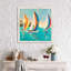 «Sunset Sails I», reproduction de peinture acrylique-31475690-31937959