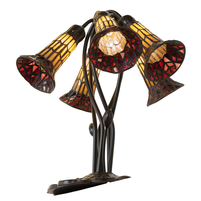 Table Lamp, Red/Amber