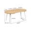 Table extensible, table de salle à manger, table de bureau, table basse, pieds en métal, plateau en MDF, 100/140 / 180X100X75Cm, couleur chêne-410819721-410819726