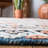 Hand Tufted Wool/Cotton Geometric Rug in Orange/Blue-1088604572