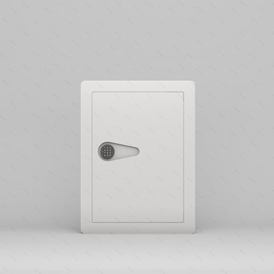 White 33.46" Tall Sturdy Wall Safes Between The Studs 16 Centers Fireproof Wall Safe Removable Shelf Combination Lock Hidden Safe Money Jewelry Passport Documents - View #8