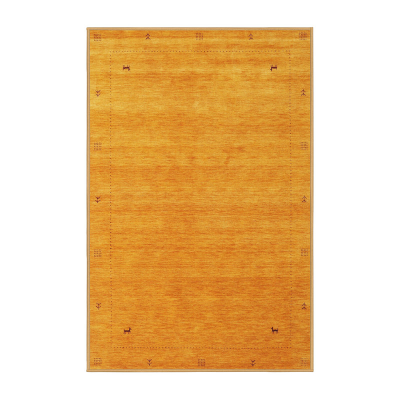 Tapis abstrait orange, Rectangle 2 pi x 3 pi