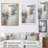Gold Memories On Faded Blue - Abstract Wall Art Decor-1718118446-1718118445