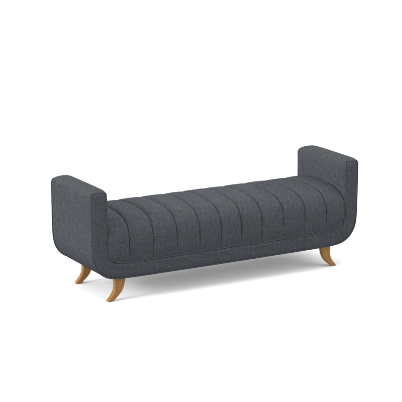 Salon Upholstered Bench, Amber, Elise Harbor