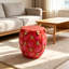 Tabouret surdimensionné 13,4 po en résine de fruit du dragon, table d'appoint polyvalente et support pour plante