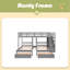 Full Over Twin & Twin Bunk Bed-633618589