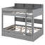 Lit superposé avec rangement et lit gigogne, structure de lit superposé en bois peu encombrante avec tablettes de chevet-303267744-303267746