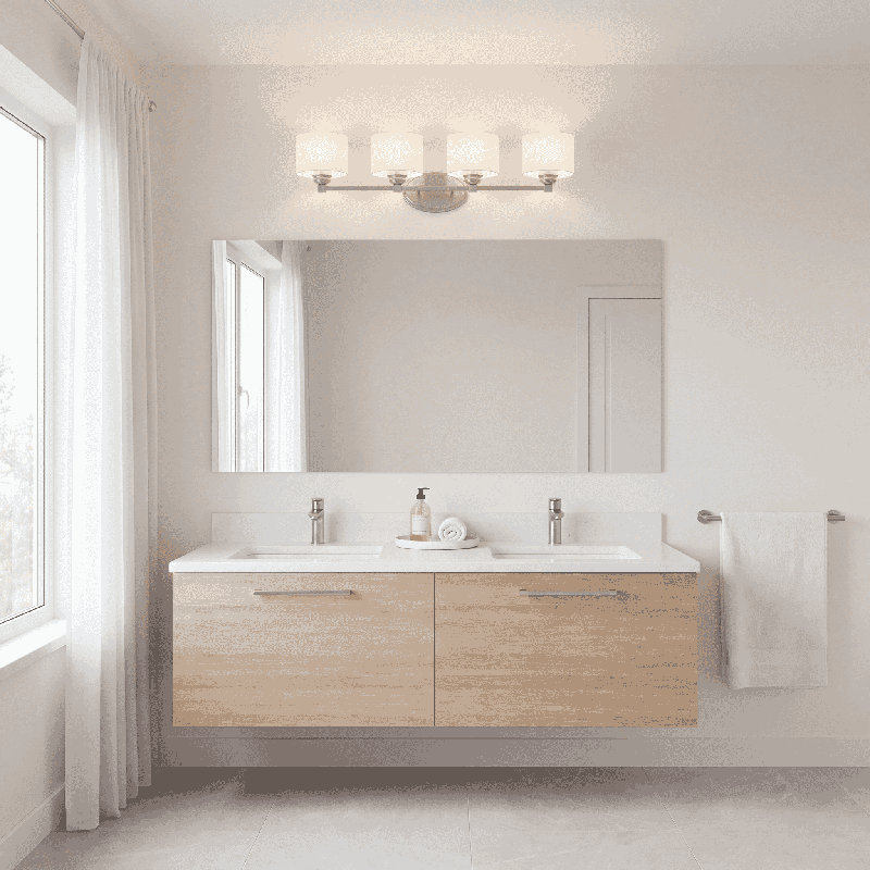 Millersport Dimmable Vanity Light in Satin Nickel, Satin Nickel