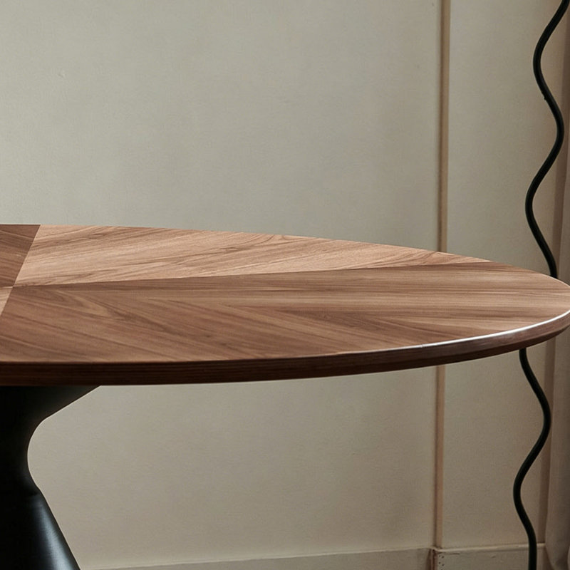 Table de salle à manger Mid-Century, 7 Pieces: Table, 6 Chairs, H 29,5 po x l 51,2 po x P 51,2 po