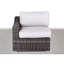 Canapé modulaire d'extérieur 4 pièces avec coussins, aucun assemblage requis, structure légère, housses de coussin hydrofuges et conception à haute capacité de décoloration