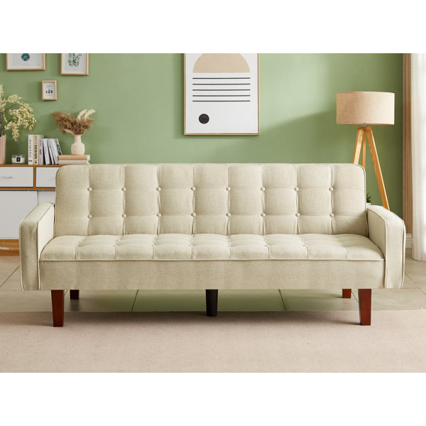 Ebern Designs 73.62'' Upholstered Reclining Sleeper Sofa | Wayfair