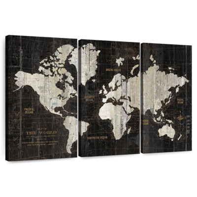 Aliaz Old World Map Black
