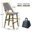 Tabouret de bar 42,13 po Frates-602366756