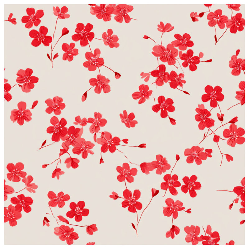 Tapisserie murale fleurs - décoration murale florale, 104in H x88 with 4 Grommets