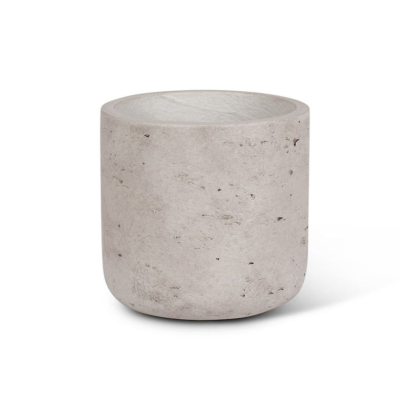 Pot à fleurs Corniche, gris, H 4,5 po x l 4,5 po x P 4,5 po