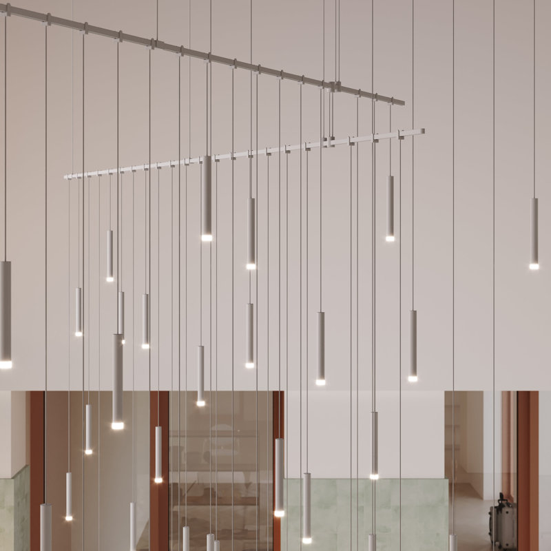 Suspenders® 62 - Light LED Chandelier, Satin White