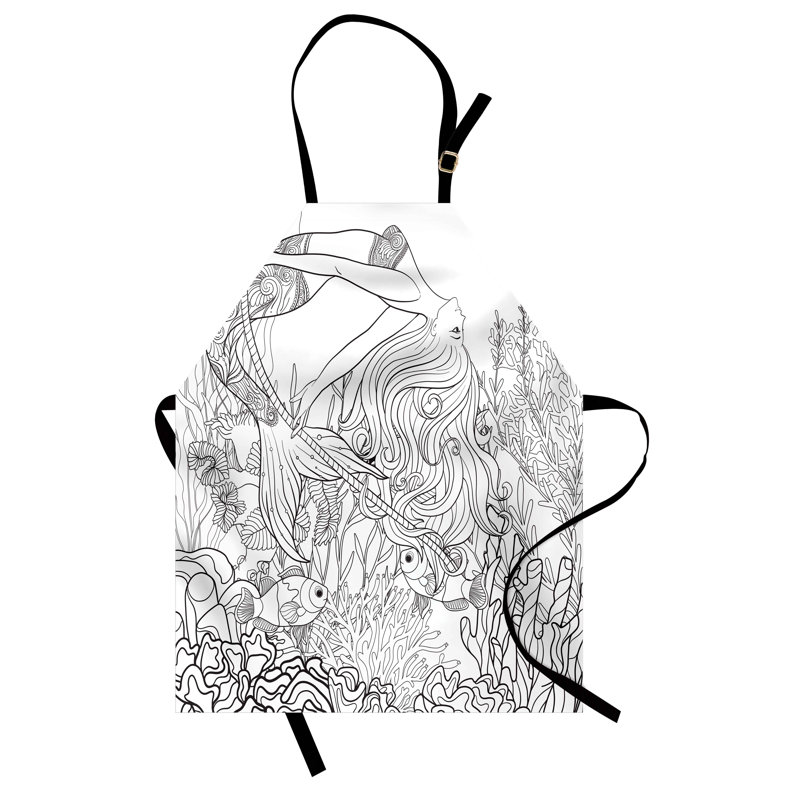 No Pattern Bib Apron