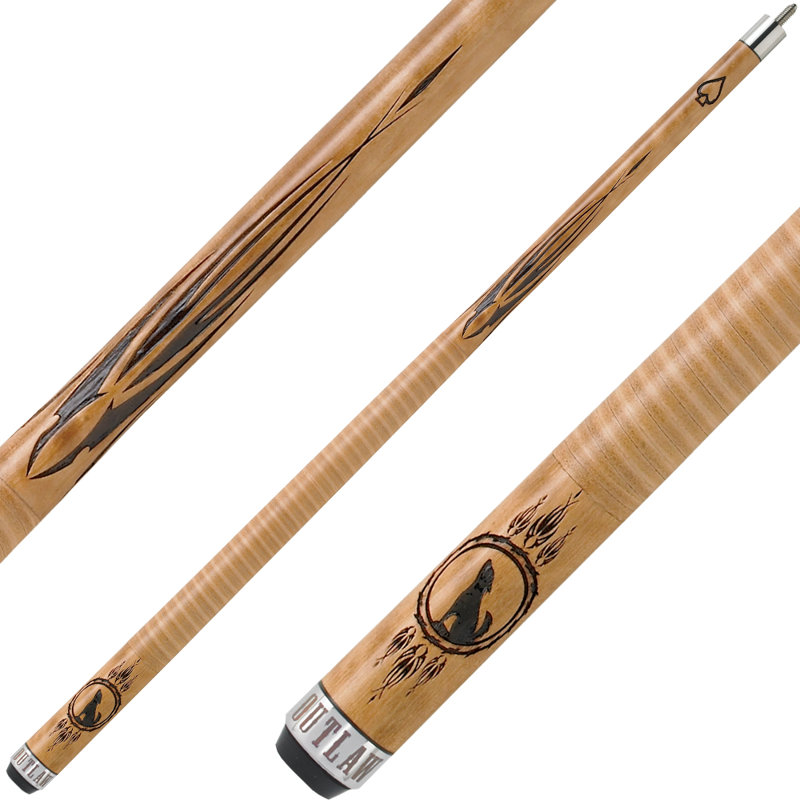 Outlaw OL13 Original Series Wolf Pool Cue - 21oz, 21 oz.