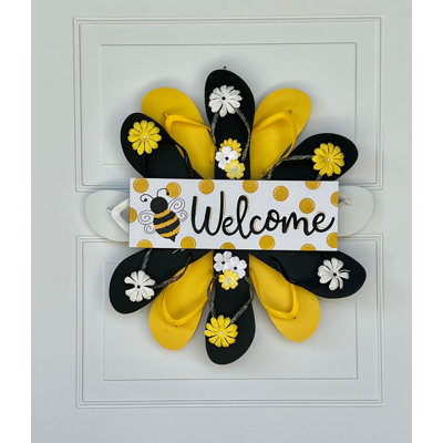 Welcome Yellow Wreath