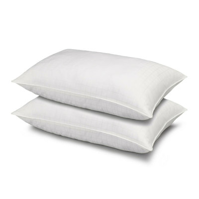Boden Cotton Windowpane Pillow, Firm Density