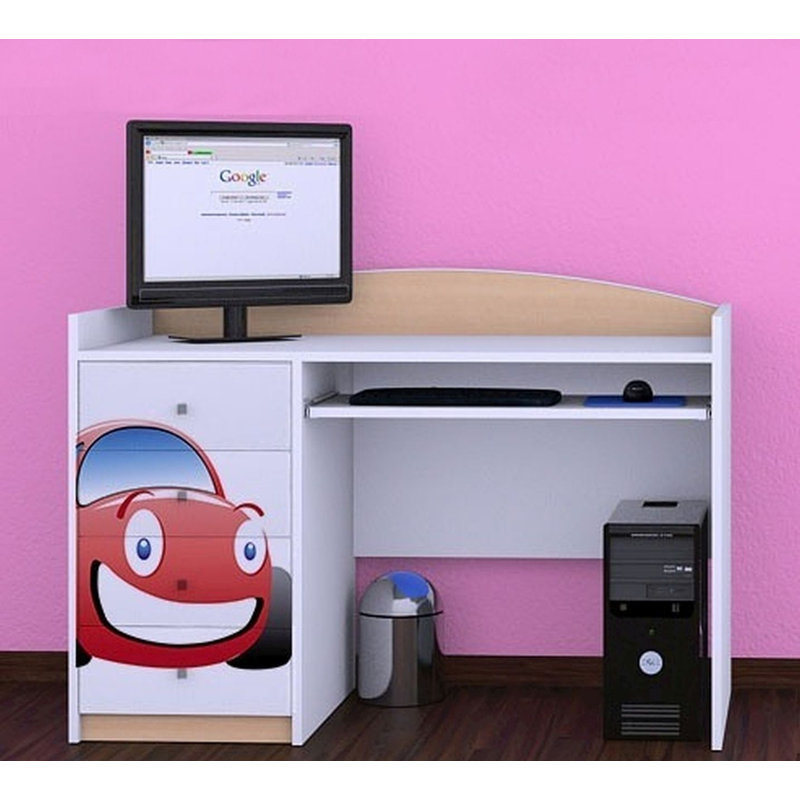 Yuri 125cm Computer Desk, Beige