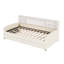 Lit plateforme simple tapissier avec rangement et tiroirs-219724502