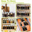 Glass Spice Jars 120ml with Lid, Shaker Inserts, Black Lables, Marker Pen, Funnel & Cleaning Brush Square Seasoning Jars Spice Containers Storage Jars for Kitchen Seasoning-226271856-226271861