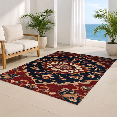 Tapis turc intérieur et extérieur mauve