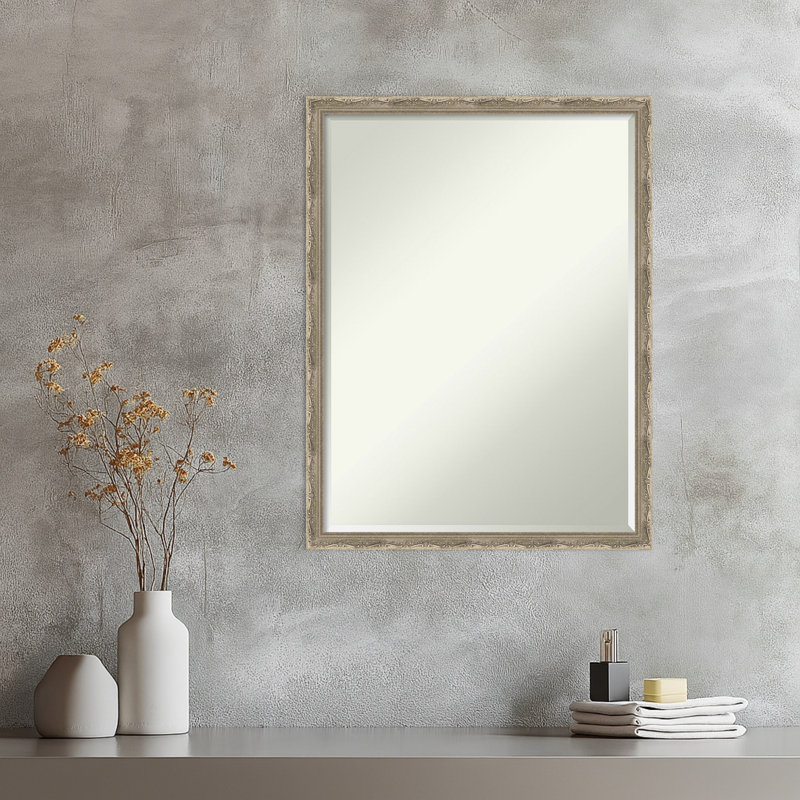 Miroir mural Mila, Argent argent