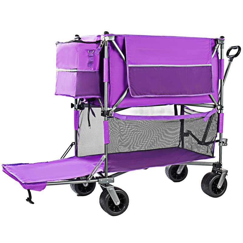 Double-Layer Wagon With Brakes, Purple