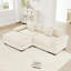 Oversized Cloud Modular L-shape Sectional Couch, Soft Corduroy Fabric-398724718-369964132-369964137