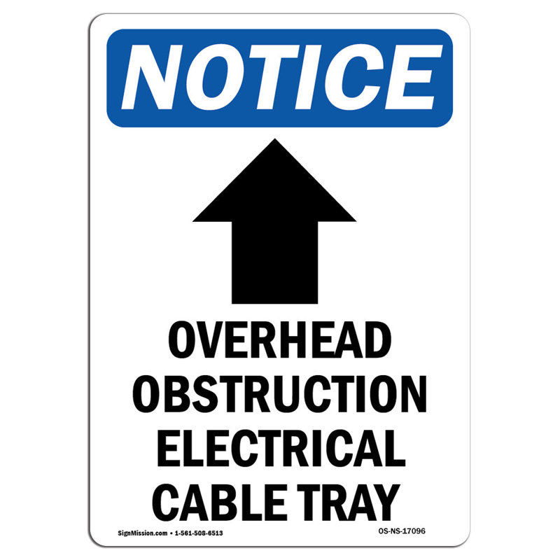 Overhead Obstruction Sign