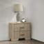 Table de chevet style transitionnel 1pc avec 2 tiroirs de rangement
