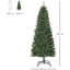 HOMCOM Prelit Pencil Christmas Tree w/ LED Light Berry Xmas Decoration-774731549
