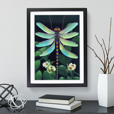 Dragonfly in Nature - Framed Print