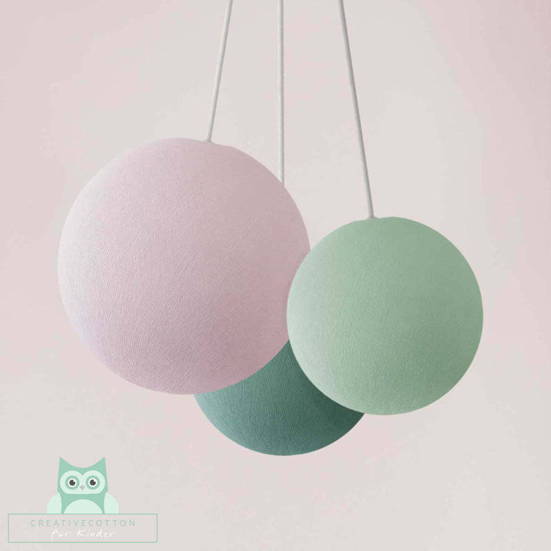 Creativecotton 3-Light Globe Pendant, Ambiance