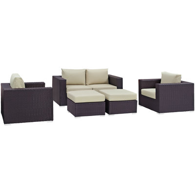 Convene Modular Patio Conversation Set with Cushions