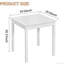 Ensemble de bureau à domicile et de chaises, bureau d'ordinateur carré blanc avec ensemble de chaises pivotantes en velours, bureau de jeu et chaise de travail en velours à hauteur réglable, poste de travail multi-paquets à charge statique 490 LBS, ensemble de bureau de fauteuil roulant