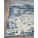 Tapis abstrait gris / bleu Kyeshia