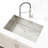 Stainless Steel Kitchen Sink, Single Bowl, Undermount Handmade Sink In Brushed Nickel, With Us Standard Drain And Hook