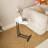 Modern End Table With Surface - Lightweight And Side In White 5 Easy Assembly