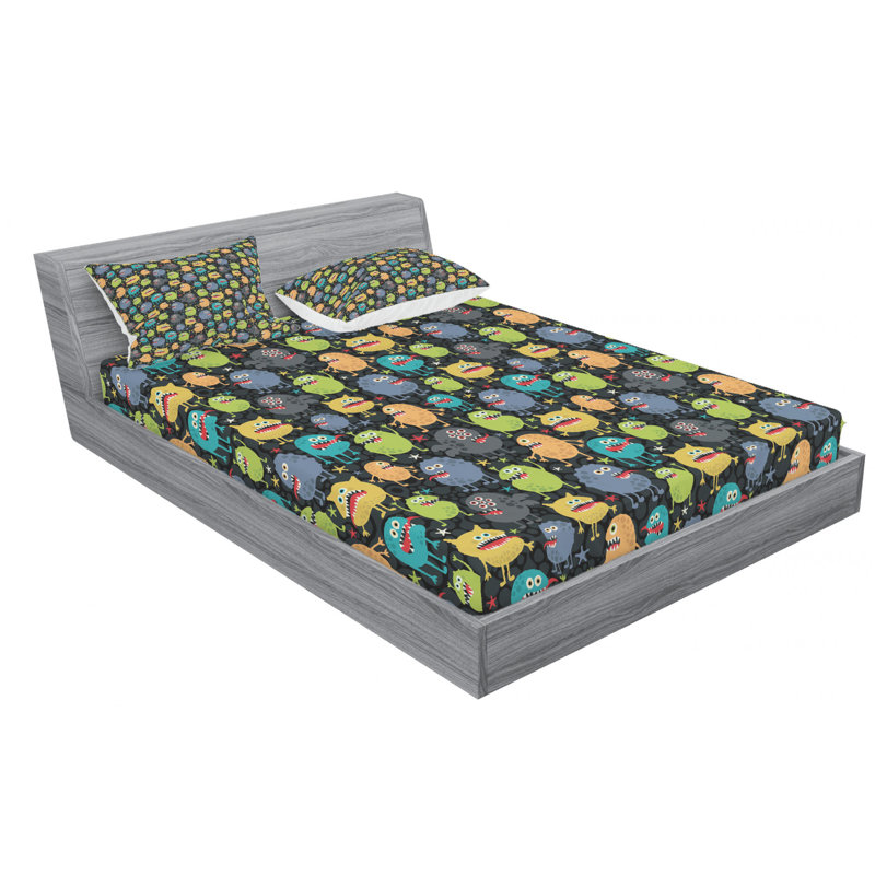 Microfiber Sheet Set, Queen Sheet Set with Fitted Sheet