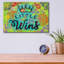 Art mural en verre épique «Little Wins» par Dean Russo, 16 po x 12 po